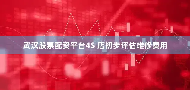 武汉股票配资平台4S 店初步评估维修费用